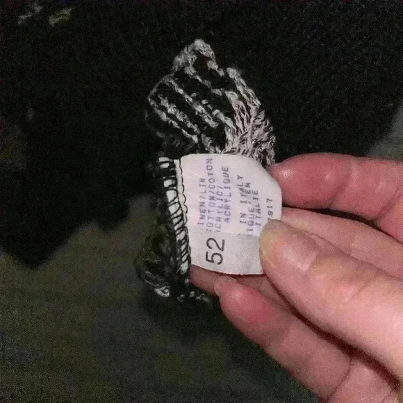 Vintage 80s 90s Mondo Linen blend diamond patterned sweater - Picture 6 of 6